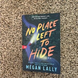 No Place Left to Hide by Megan Lally paperback thriller book